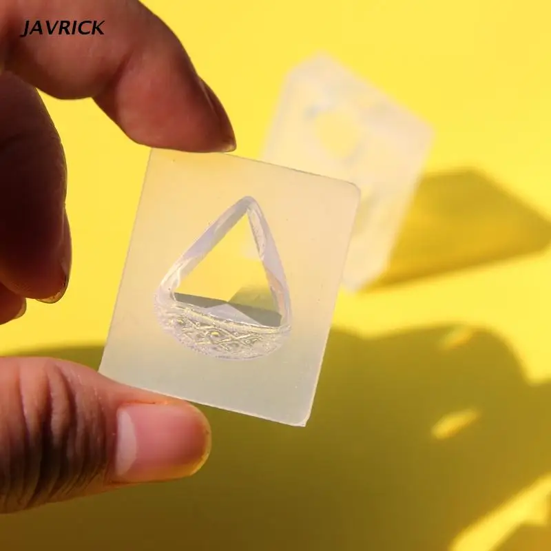 Diy Crystal Epoxy Mold Water Drop Pendant Jewelry Mold Hanging Pendant Decoration Drop Shape Irregular Silicone Mold