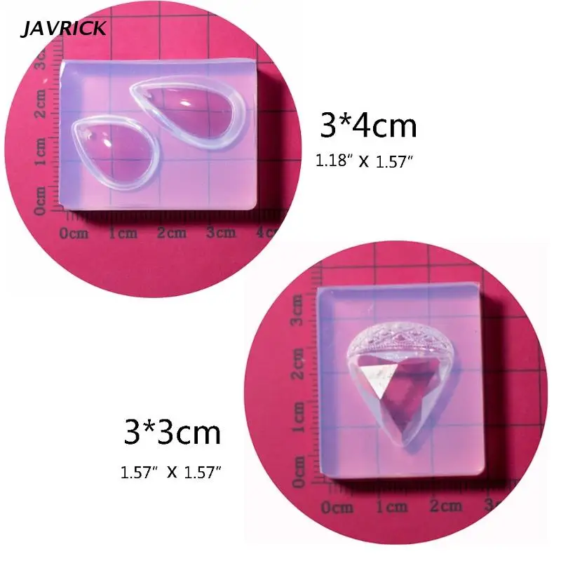 Diy Crystal Epoxy Mold Water Drop Pendant Jewelry Mold Hanging Pendant Decoration Drop Shape Irregular Silicone Mold