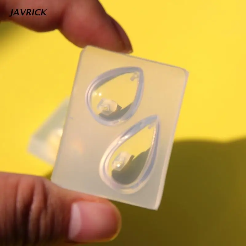Diy Crystal Epoxy Mold Water Drop Pendant Jewelry Mold Hanging Pendant Decoration Drop Shape Irregular Silicone Mold