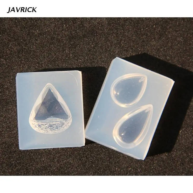 Diy Crystal Epoxy Mold Water Drop Pendant Jewelry Mold Hanging Pendant Decoration Drop Shape Irregular Silicone Mold