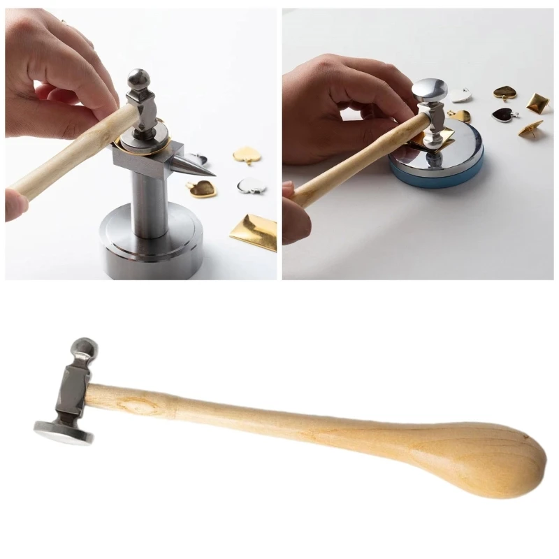 Jewelry Craft Handle Hammer Ergonomic Goldsmith Hammer for DIY Enthusiasts Dropshipping
