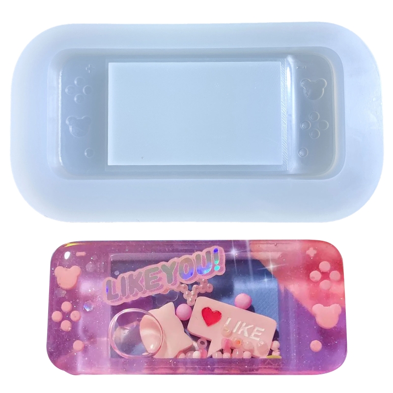 Quicksand Resin Shaker Silicone Molds Video Games DIY Craft Keychain Decorations