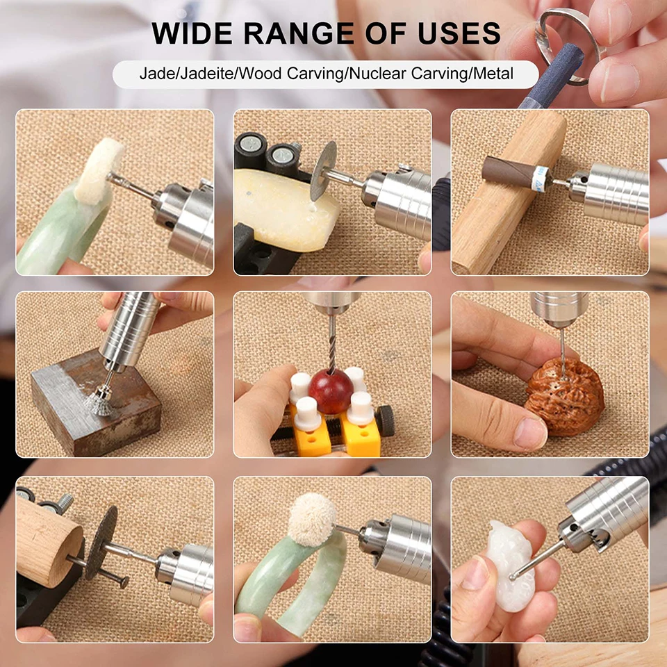 FOREDOM Flexible Shaft Grinder Jewelry Rotary Polishing Tool with Foot Pedal for Metal Grinding Jewelry Making Craft Tool