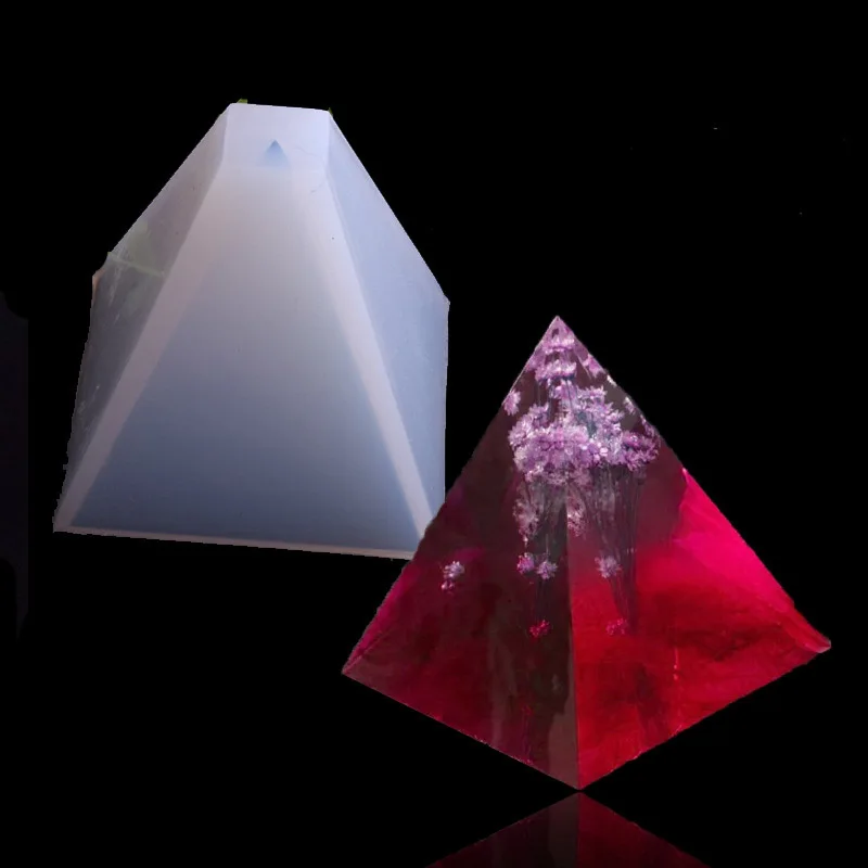 20/30/40/50mm Transparent Pyramid Silicone Molds DIY Resin Decorative Craft Jewelry Making Mold Resin Molds For Jewelry