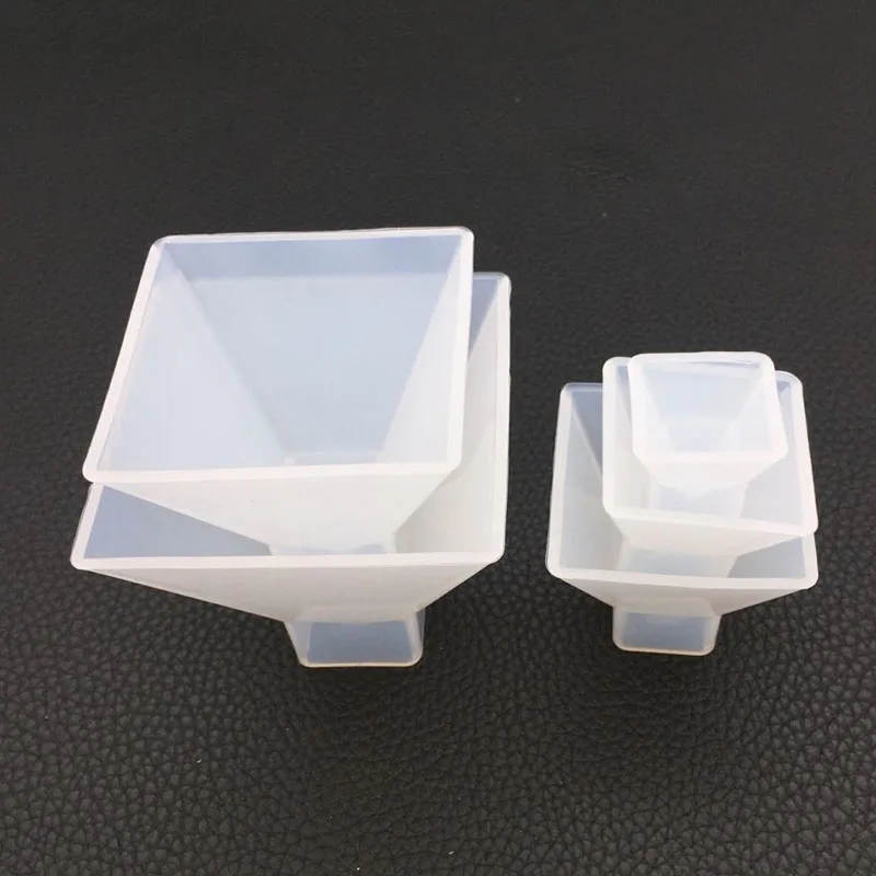 20/30/40/50mm Transparent Pyramid Silicone Molds DIY Resin Decorative Craft Jewelry Making Mold Resin Molds For Jewelry
