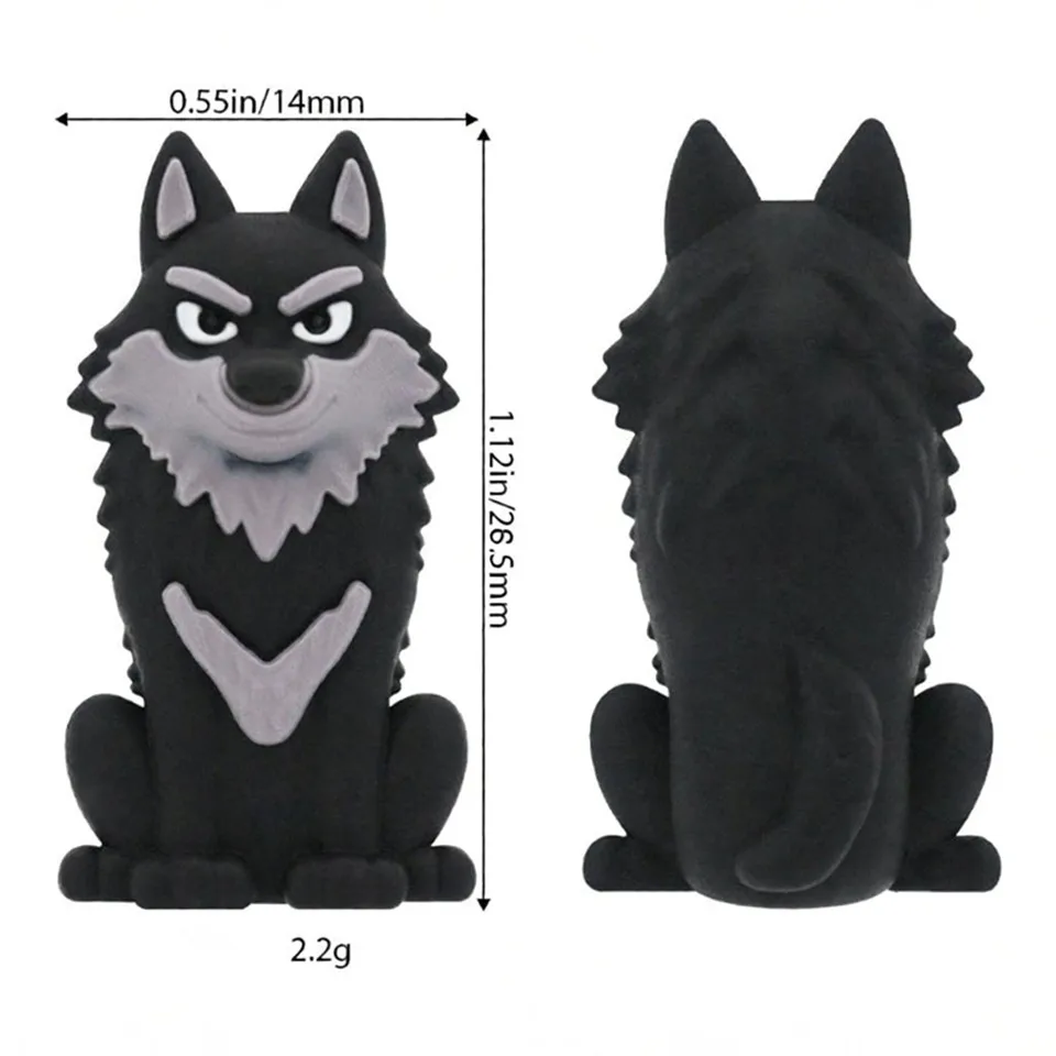 20pcs 3D Animal Silicone Focal Beads For Jewelry Making DIY Necklace Handmade Nipple Chain Accessories Cartoon silicon Beads