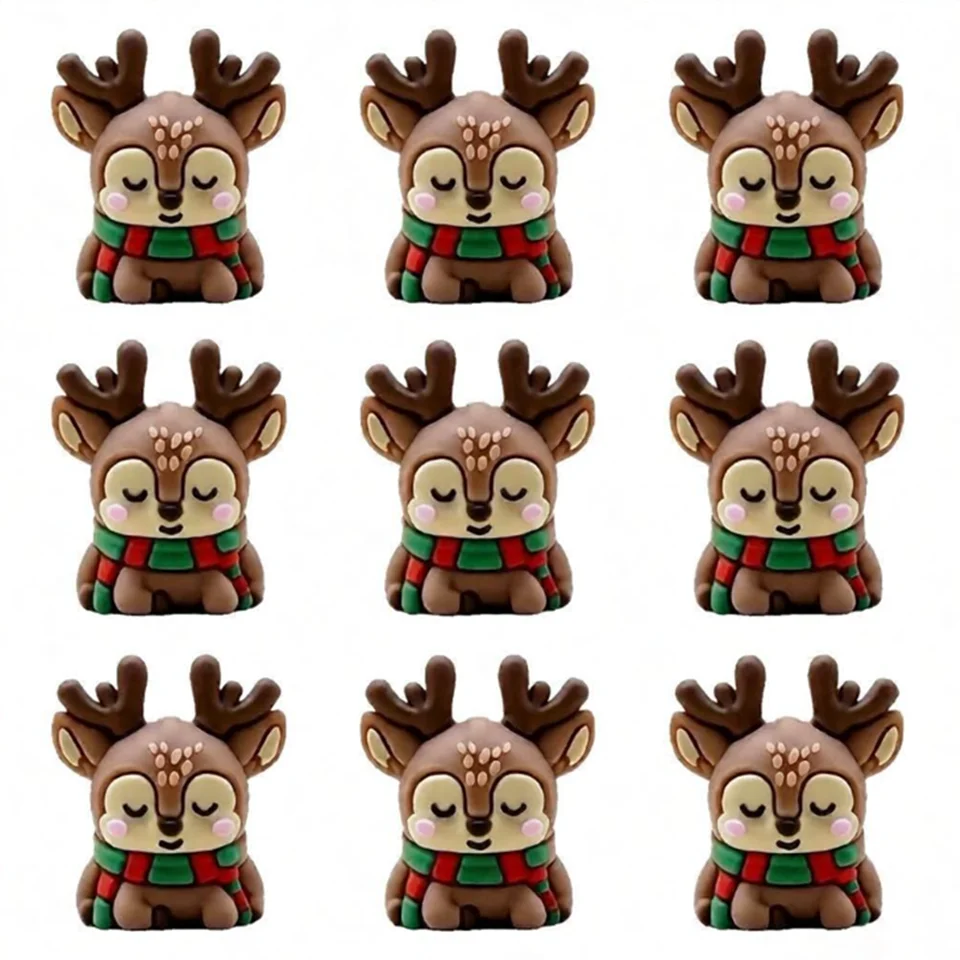 20pcs New 3D Silicone Beads Food Grade Cartoon Focal Beads For Jewelry Making DIY Pen KeyChain Accessories Baby Silicone Beads