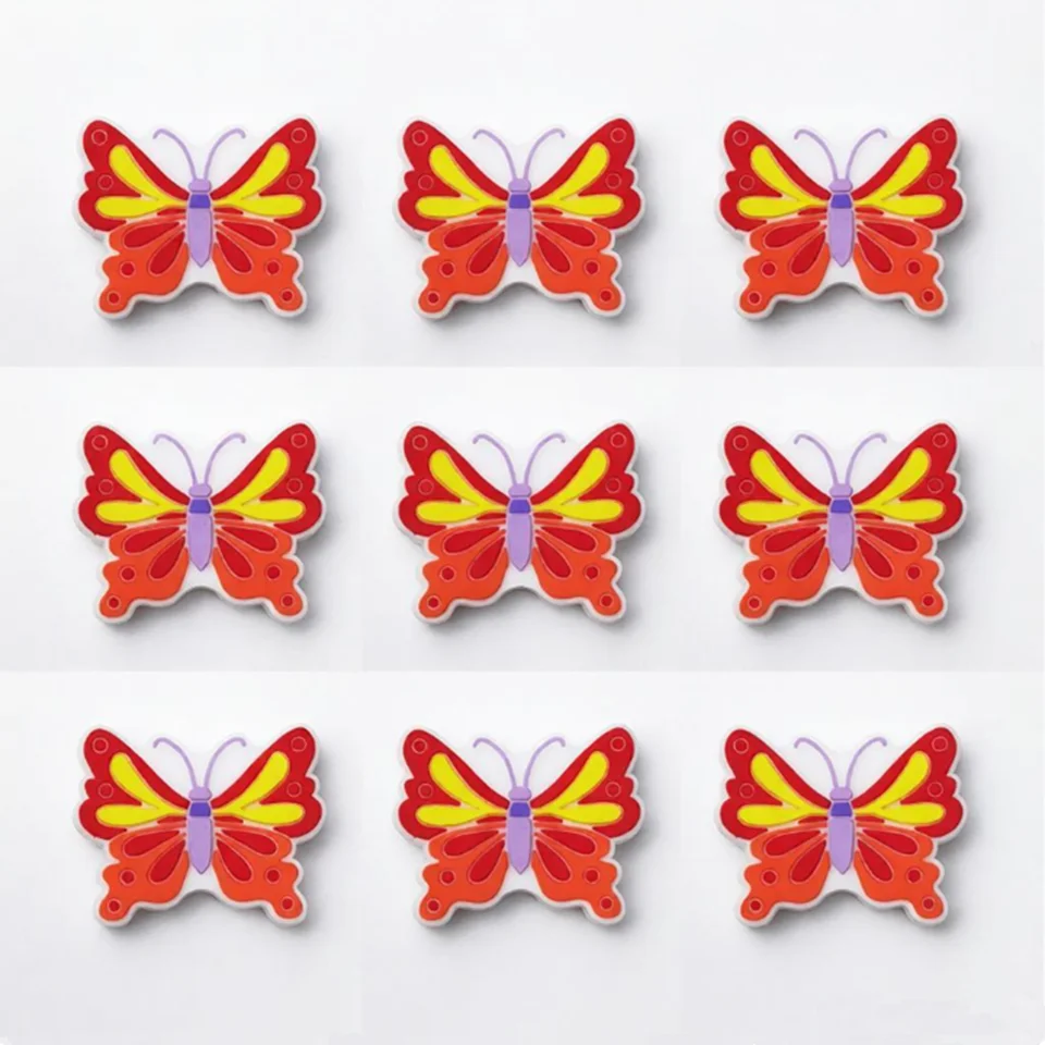 20pcs Butterfly Silicone Beads BPA Free Food Grade Silicone Teether Beads DIY Pacifier Chain Jewelry Accessorie Focal Bead Bulk