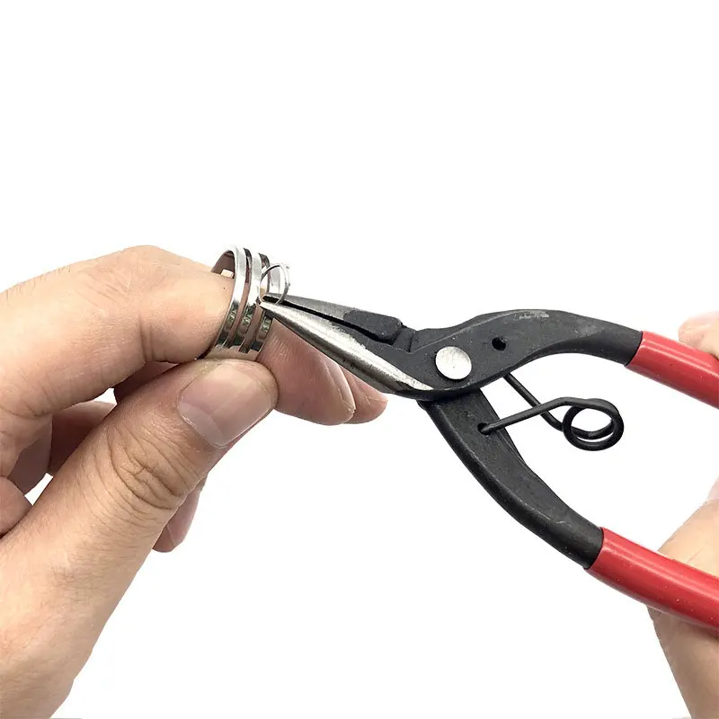 1 Piece Stainless Steel Needle Nose Pliers Jewelry Making Hand Tool Black Pliers Tools DIY Equipment Handcraft Beadwork Repair
