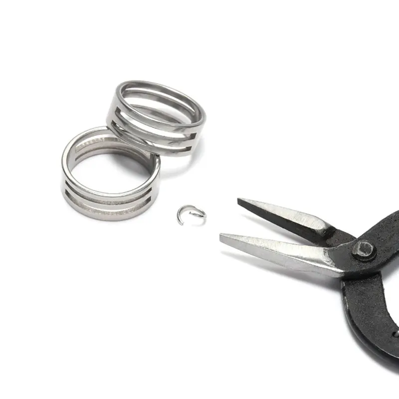 1 Piece Stainless Steel Needle Nose Pliers Jewelry Making Hand Tool Black Pliers Tools DIY Equipment Handcraft Beadwork Repair