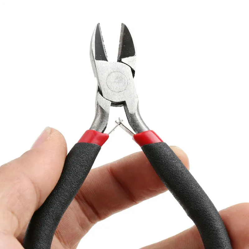 1 Piece Stainless Steel Needle Nose Pliers Jewelry Making Hand Tool Black Pliers Tools DIY Equipment Handcraft Beadwork Repair
