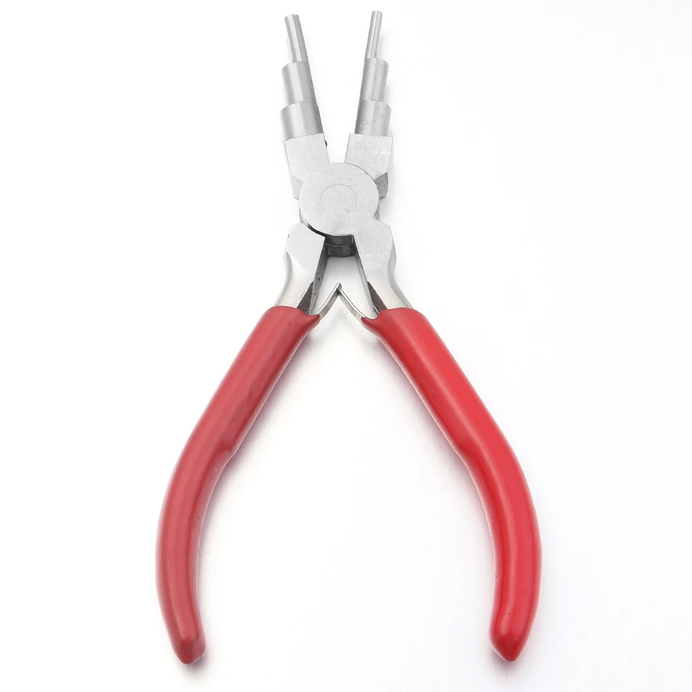 1pc 6 Section Jewelry Pliers Carbon Steel Round Nose Needle Nose Pliers For Jewelry Making DIY Wire Looper Tools Accessories