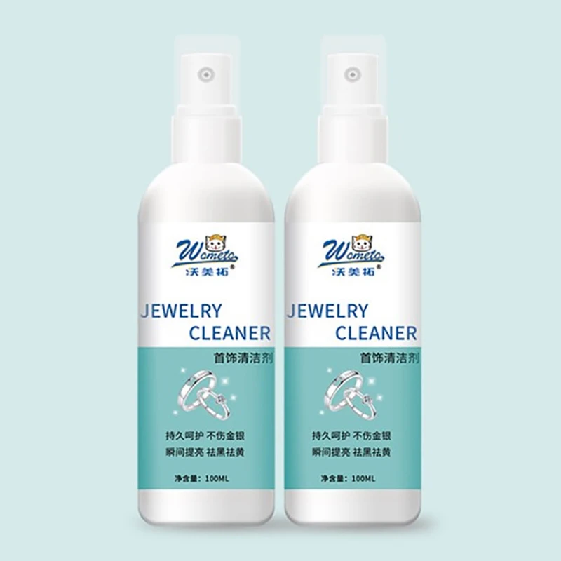 100ML Jewelry Cleaner Gold Watch Diamond Ring Polishing Cleaning Spray Polishing Cleaning Tools Jewelry Clean Liquid