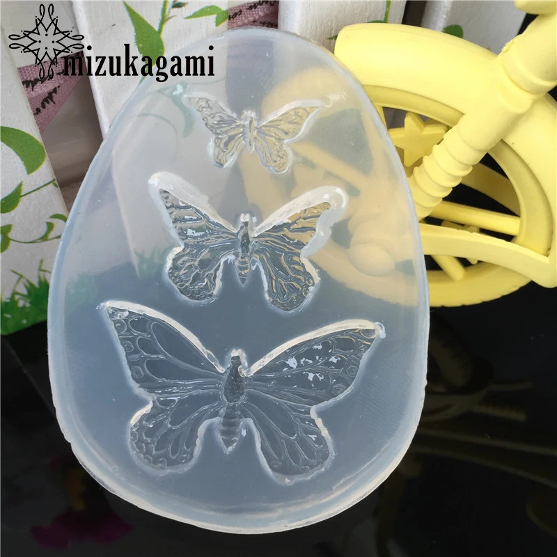 1pcs UV Resin Jewelry Liquid Silicone Mold Animal Butterfly Resin Charms Molds for DIY Intersperse Decorate Making Molds