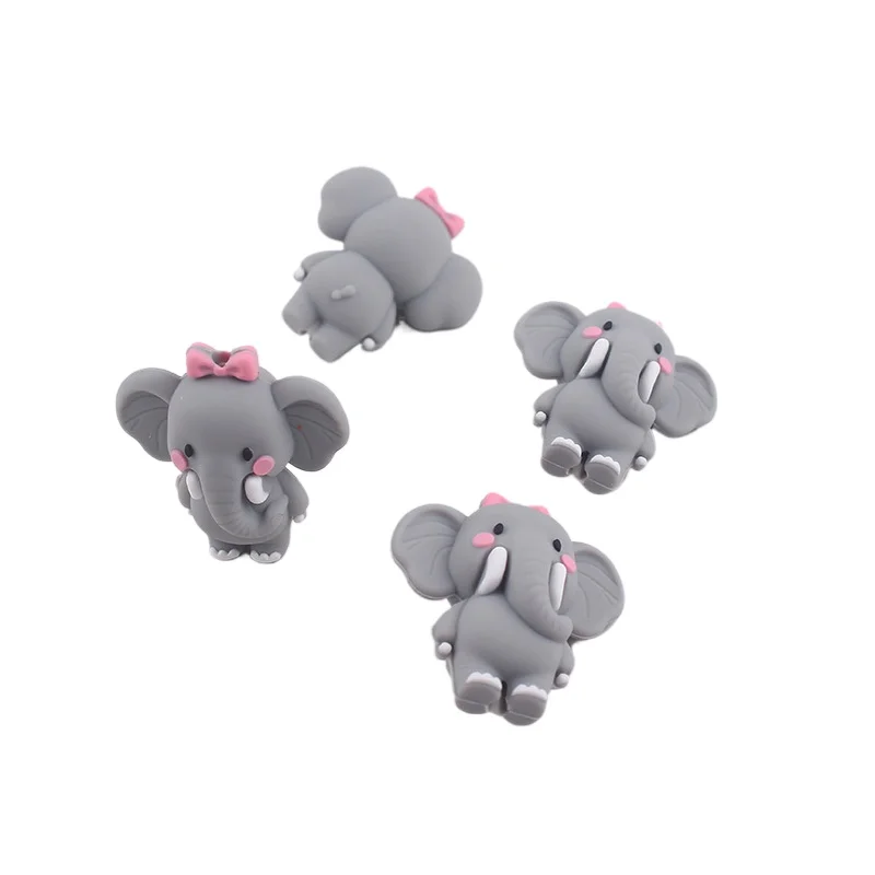 20pcs New 3D Silicone Beads Food Grade Cartoon Focal Beads For Jewelry Making DIY Pen KeyChain Accessories Baby Silicone Beads