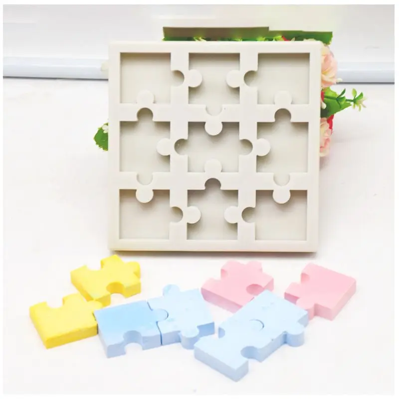 Educational Puzzle Silicone Mold Children Game Toys Epoxy Resin Mold DIY Jewelry Crafts Making Cast Tools
