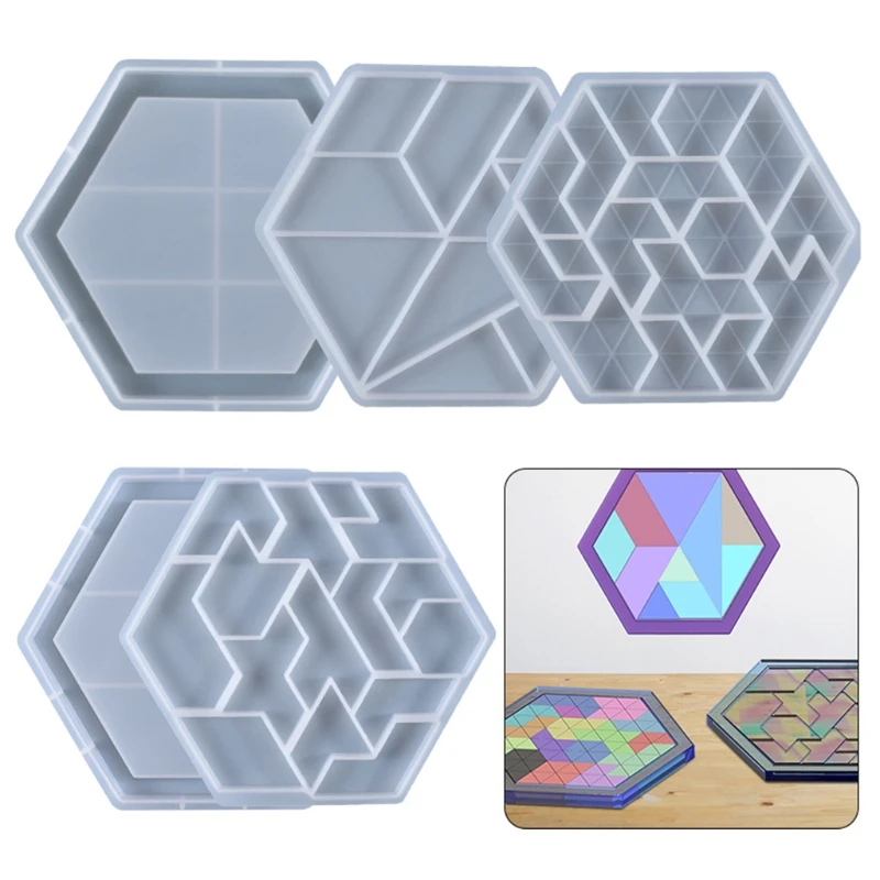 Educational Puzzle Silicone Mold Children Game Toys Epoxy Resin Mold DIY Jewelry Crafts Making Cast Tools