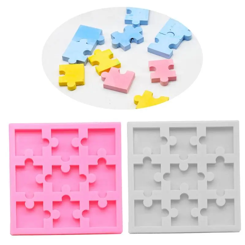Educational Puzzle Silicone Mold Children Game Toys Epoxy Resin Mold DIY Jewelry Crafts Making Cast Tools