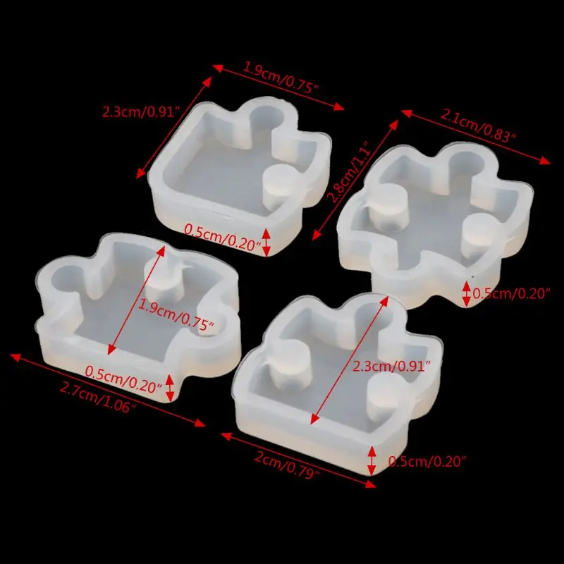 Educational Puzzle Silicone Mold Children Game Toys Epoxy Resin Mold DIY Jewelry Crafts Making Cast Tools