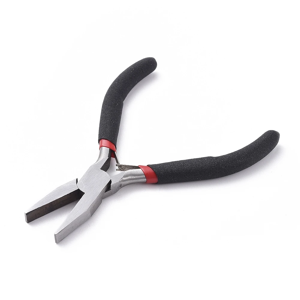 PandaHall Small Polishing Jewelry Pliers Short Chain-Nose Plier for Jewelry Making Tools Equipments 90x50x10mm