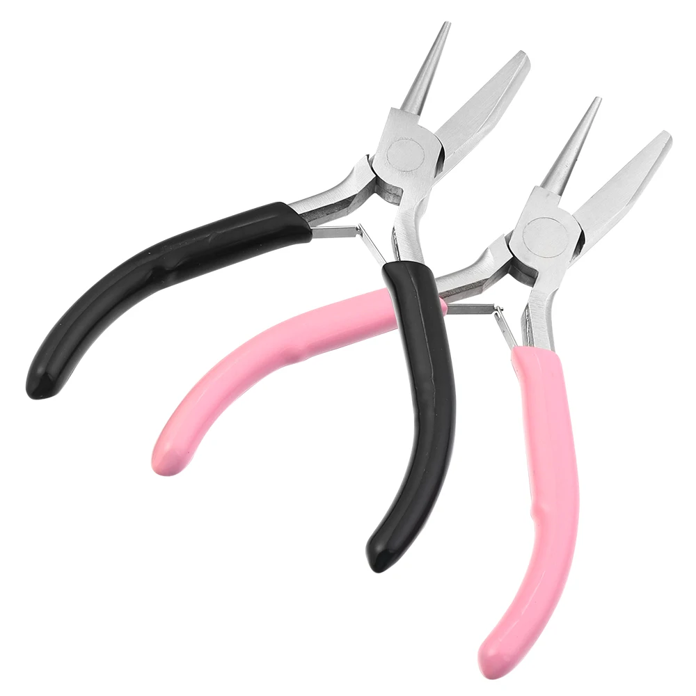 1Pc Jewelry Pliers Round Needle Nose Pliers Wire Cutter Wire Winding Pliers For DIY Jewelry Making Rings Looper Repair Tool