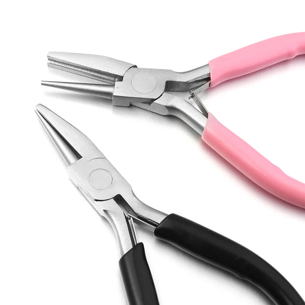 1Pc Jewelry Pliers Round Needle Nose Pliers Wire Cutter Wire Winding Pliers For DIY Jewelry Making Rings Looper Repair Tool