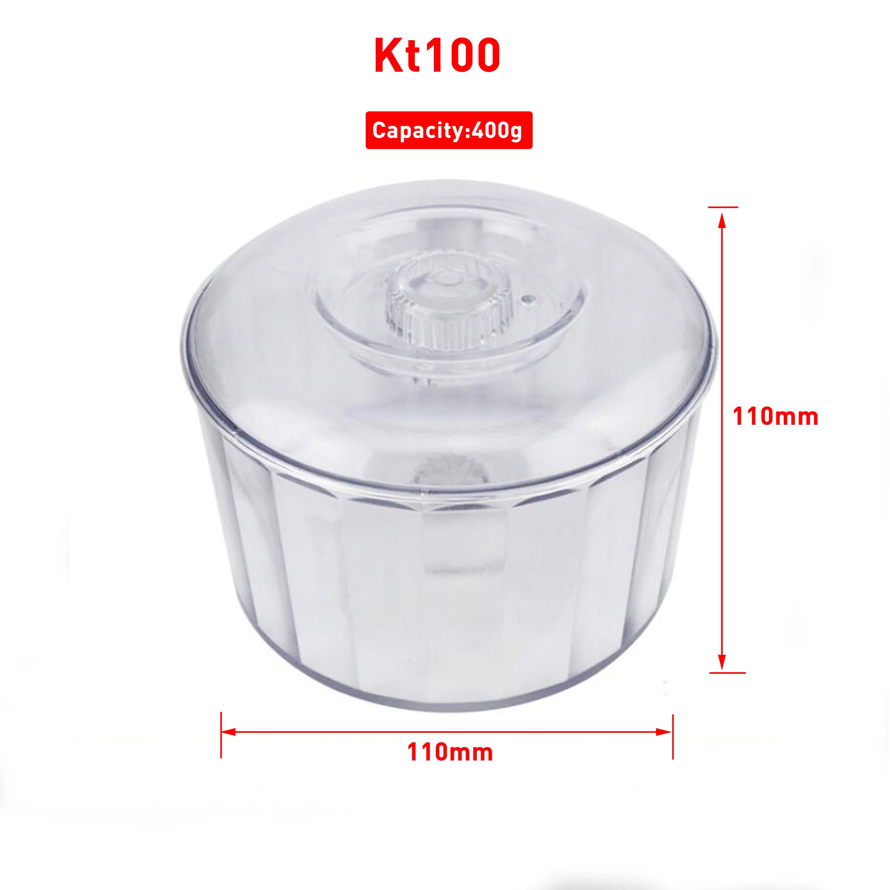 Kt100 Magnetic Tumbler Polishing Barrel Organic Glass Jewelry Polisher Accessories