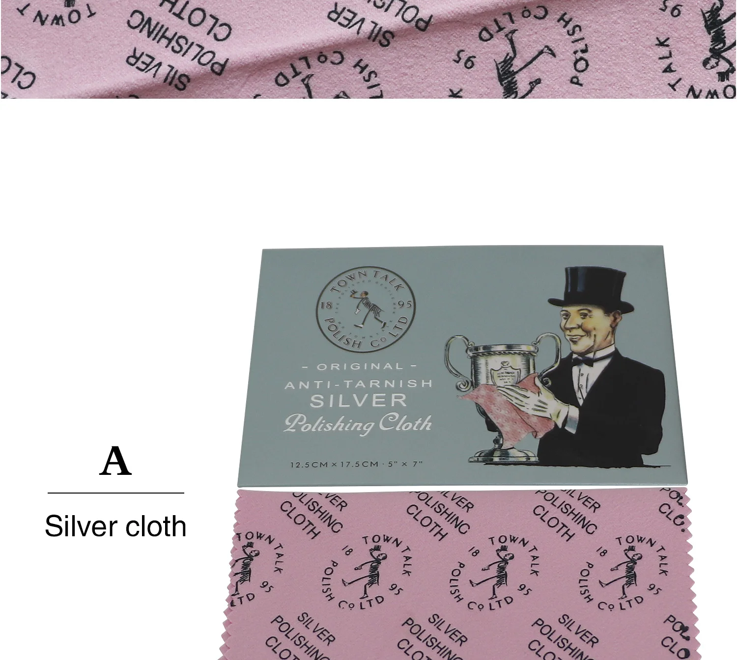 5pcs Jewelry Cleaning ANTI-TARN Polishing Cloth Buckskin Velvet Sterling Silver Gold Platinu Jewellery Cleaning Tarnished Cleane