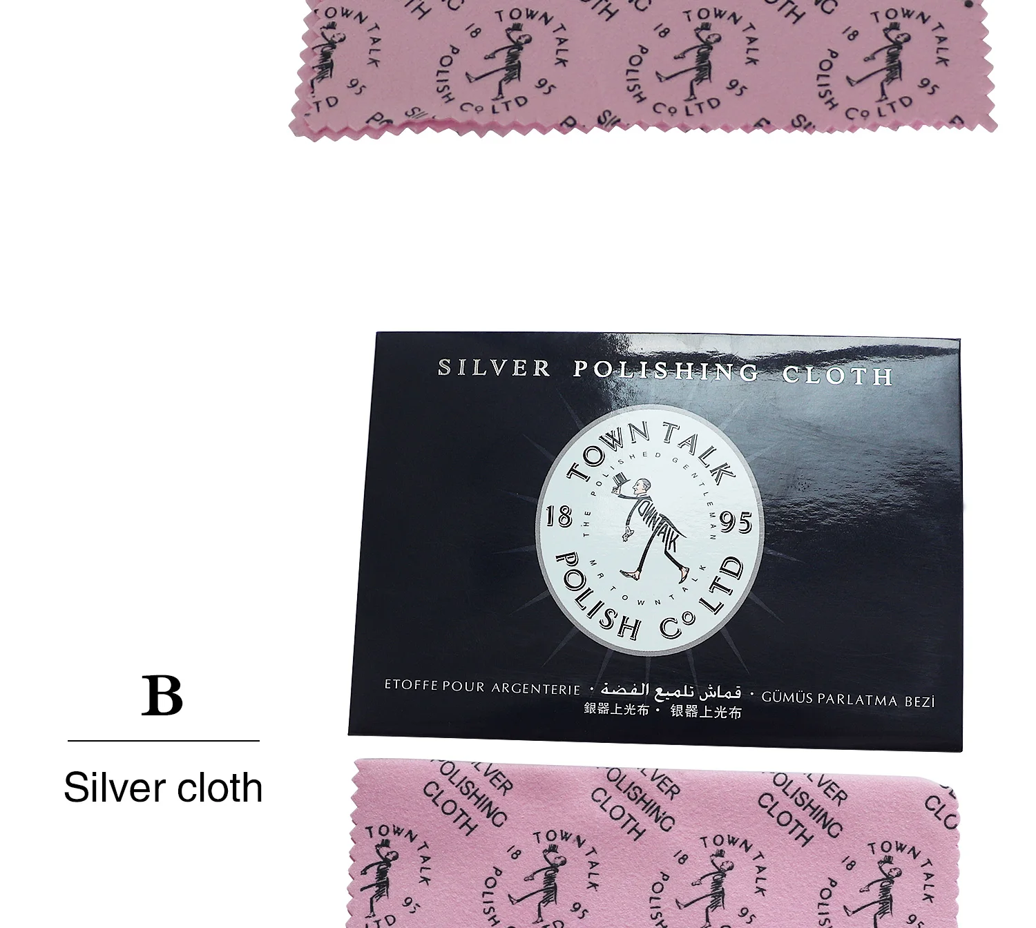 5pcs Jewelry Cleaning ANTI-TARN Polishing Cloth Buckskin Velvet Sterling Silver Gold Platinu Jewellery Cleaning Tarnished Cleane
