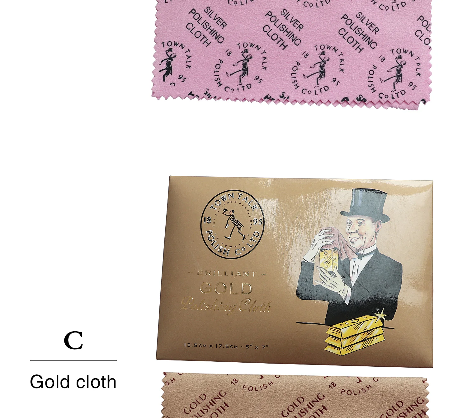5pcs Jewelry Cleaning ANTI-TARN Polishing Cloth Buckskin Velvet Sterling Silver Gold Platinu Jewellery Cleaning Tarnished Cleane