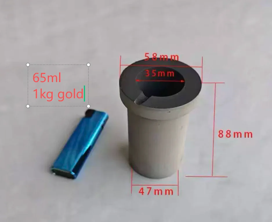 Melting Crucible for Metal Melting Jewelry Casting Melting Pot Refining Tool Furnace for Gold Copper Goldsmith smelt cup