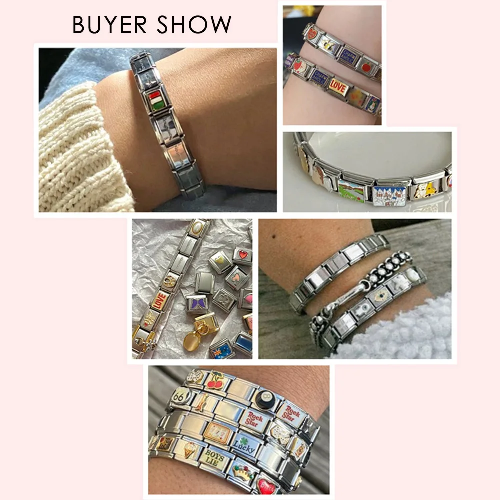 New Colourful Italian Charm Bracelet Tool Opening for Link Charm Stainless Steel Jewelry DIY Making