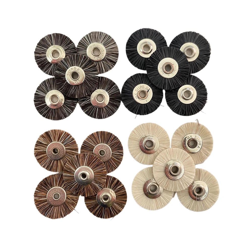 20PCS Jewelry Polishing Brushes Set Steel Copper Wire 2.35mm Shank Drill Rotary Tools Rust Removal 19/22/25MM
