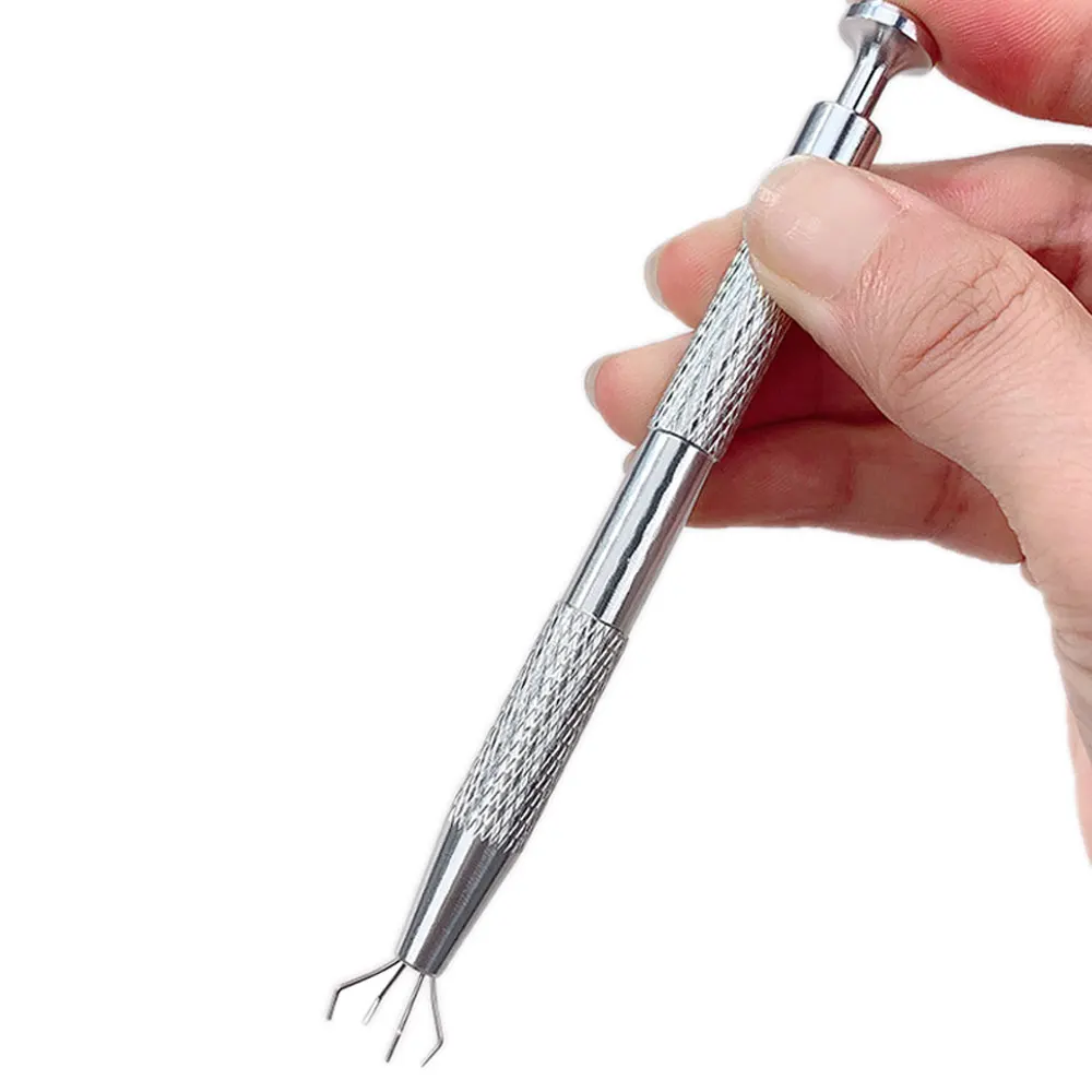 Jewelry Ball Grabber Tool 4-Claw Rhinestone Pickup Tool Handmade Grabber Tool Jewelry Grabber Mini Tweezers Accessories