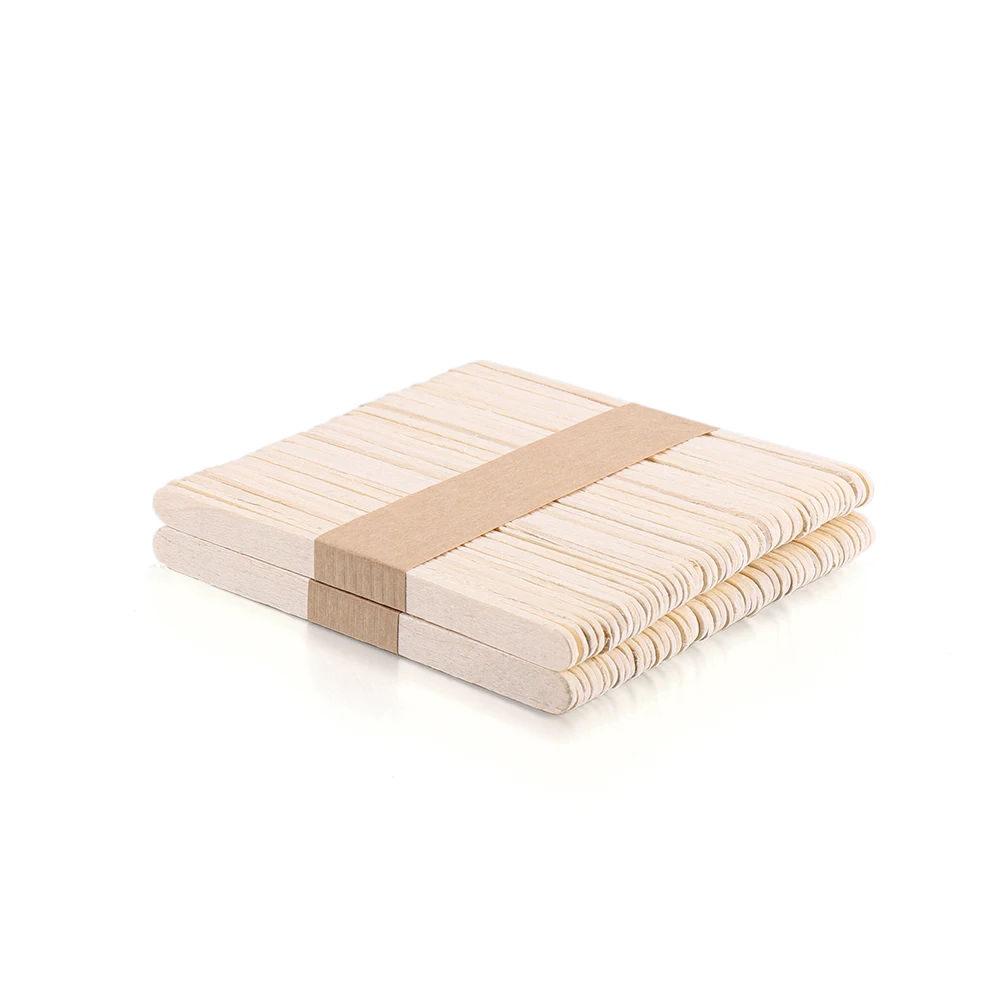 50-150pcs 11cm Wooden Coffee Tea Ice Cream Popsicle Sticks Beverage Stir Stirrers for DIY Jewely Making UV Resin Sticks Tools