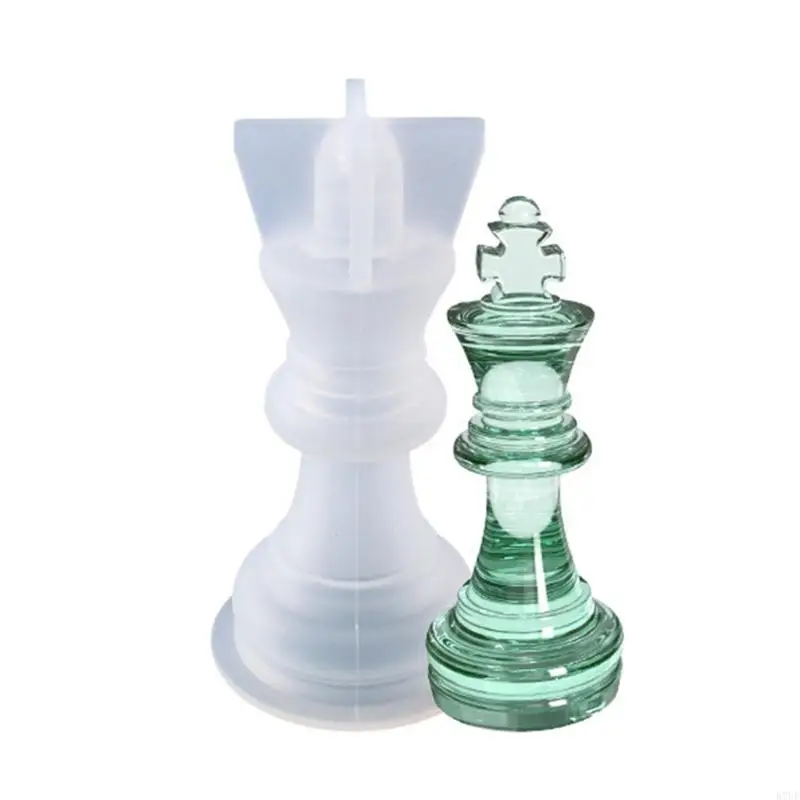 R7UF 3D International Chess Piece Mold Jewelry Resin Casing Mold Chess Shaped Chocolates Candy Baking Tools Easy to Use