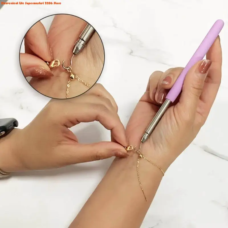 Bracelet Clasp Helper Jewelry Helper Portable Bracelet Tool Hooking Equipment for Jewelry Bracelet Watch Clasps Zippers