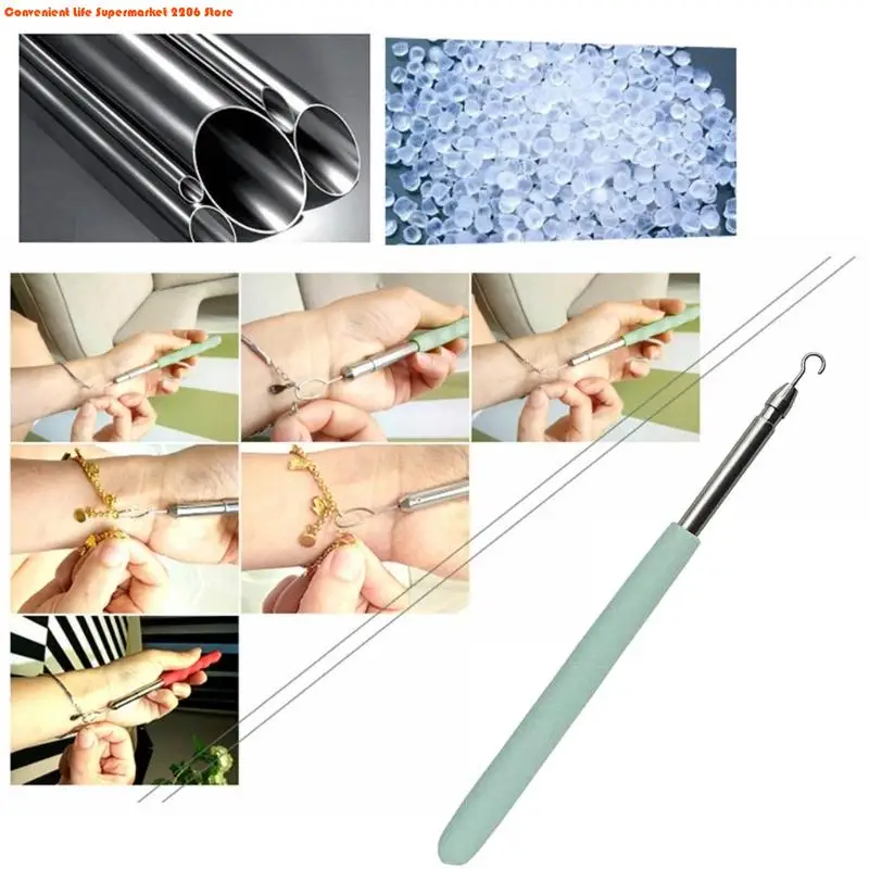 Bracelet Clasp Helper Jewelry Helper Portable Bracelet Tool Hooking Equipment for Jewelry Bracelet Watch Clasps Zippers