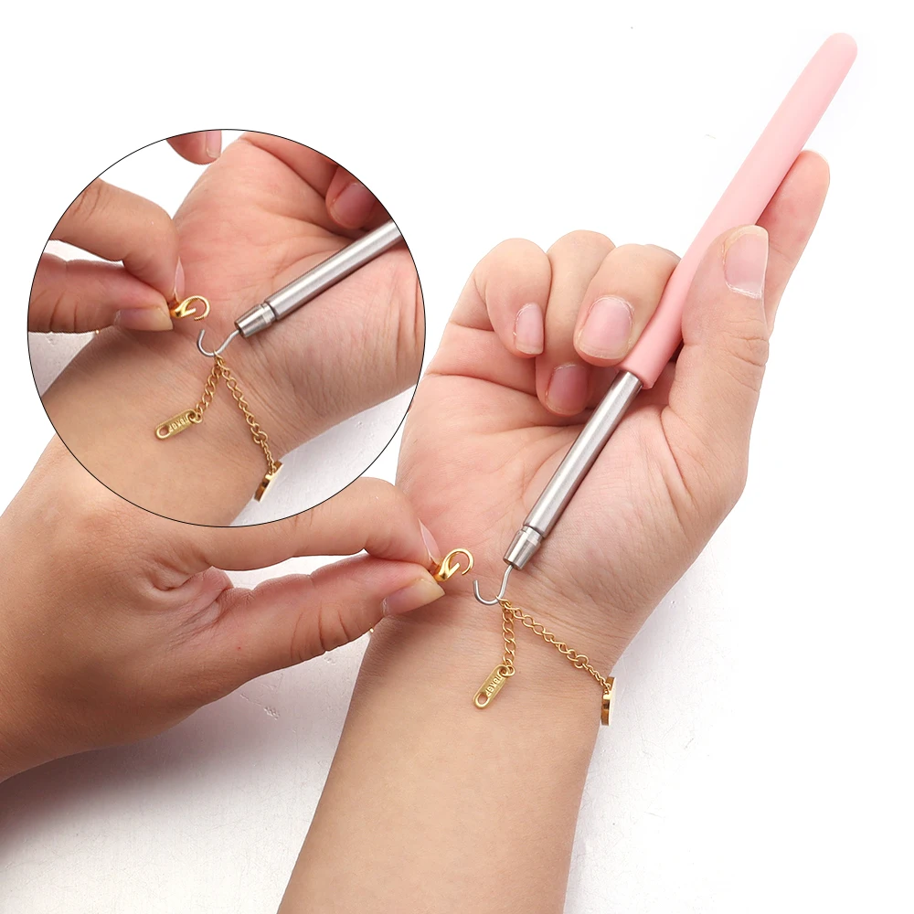 Help Wear Bracelet Tool Partner Jewelry Helper Fastening Aid Quickly Unfasten Hooking Equipment Pliers Clasps Ties Zipper Craft