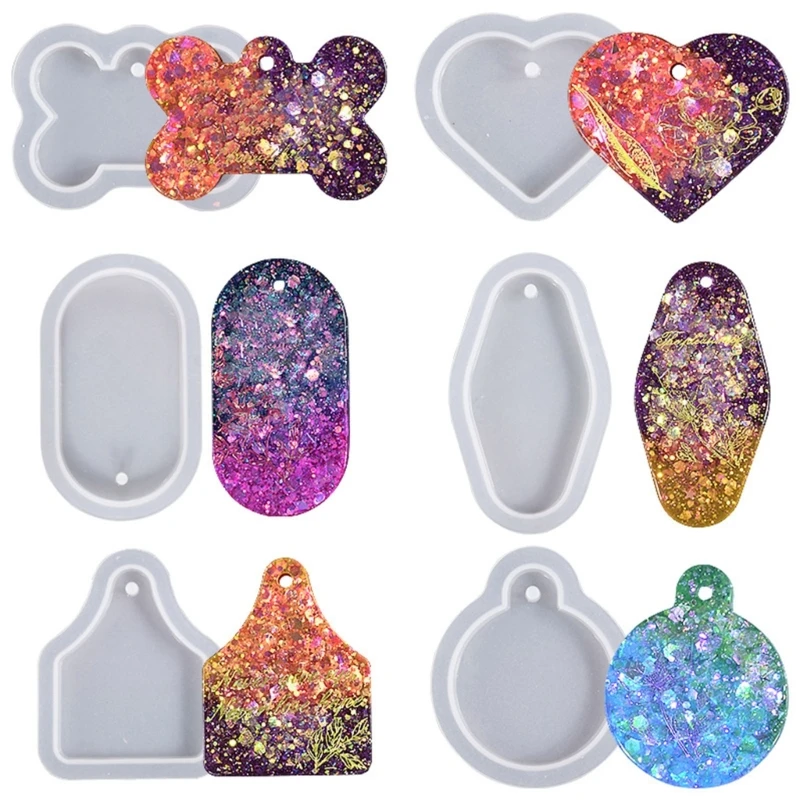 R3MC Epoxy Bone Heart Oval Round Listing Silicone Mold Handmade Craft Making Supplies Diy Jewelry Home Decoration Molds