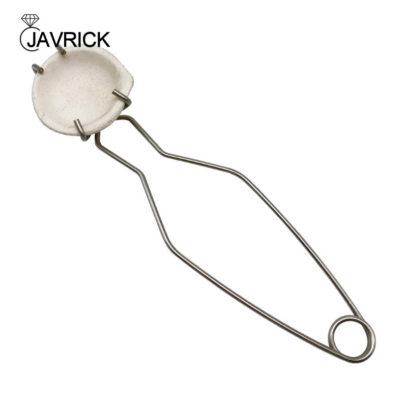 Whip Handles for Melting Dish Crucibles Dish Holder Tong Ceramic-Melting Dish Jewellery Working Tool for Melting Silver