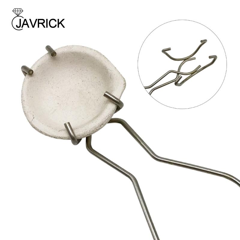 Whip Handles for Melting Dish Crucibles Dish Holder Tong Ceramic-Melting Dish Jewellery Working Tool for Melting Silver