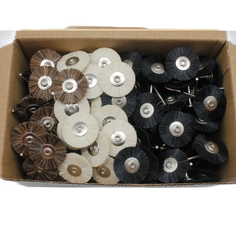 100PCS 25mm Jewelry Polishing Wheel Brushes Dremel Accessories Jewellery Making Hand Tools