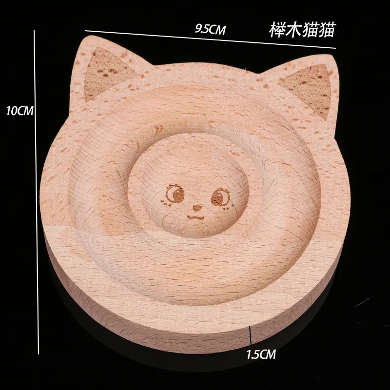 1Pcs Natural Wooden Jewelry Design Board Flocked Bead Board Jewelry Measuring Tools DIY Handmade Bracelet Necklace Organizer