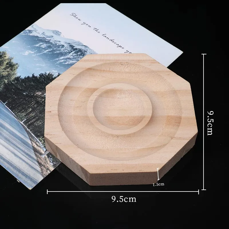 1Pcs Natural Wooden Jewelry Design Board Flocked Bead Board Jewelry Measuring Tools DIY Handmade Bracelet Necklace Organizer