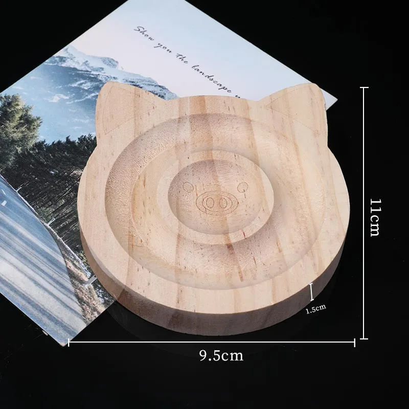 1Pcs Natural Wooden Jewelry Design Board Flocked Bead Board Jewelry Measuring Tools DIY Handmade Bracelet Necklace Organizer