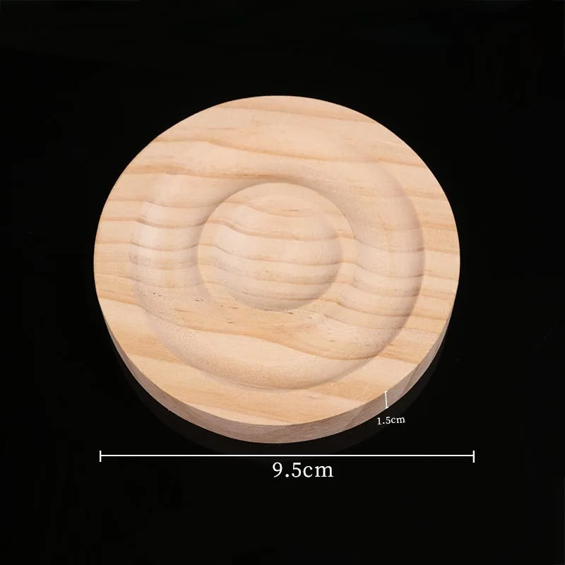 1Pcs Natural Wooden Jewelry Design Board Flocked Bead Board Jewelry Measuring Tools DIY Handmade Bracelet Necklace Organizer