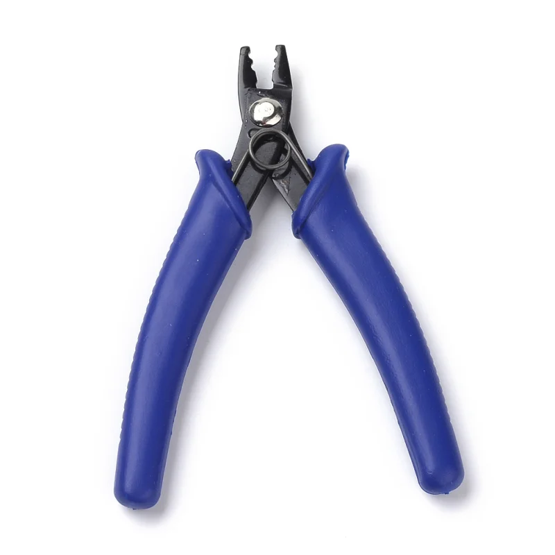 PandaHall 45# Steel Jewelry Pliers Crimping Plier Jewelry Making Tools 12.8x8.3x0.9cm