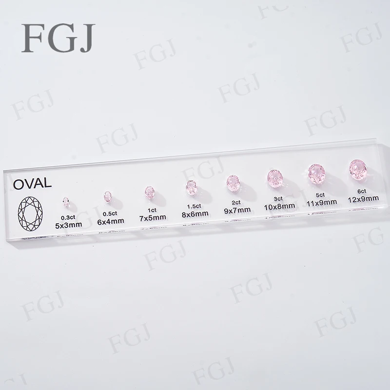 Hot Sale Jewelry Tool for Cubic Zirconia Customize Comparison Chart Diamond Carat Set & Ring Size Measuring