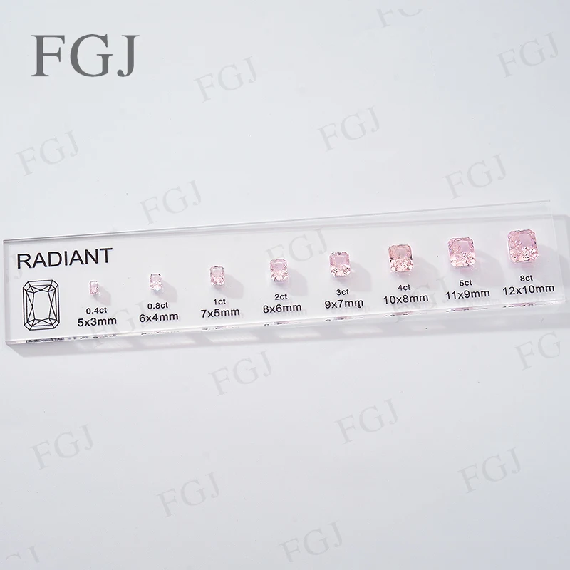 Hot Sale Jewelry Tool for Cubic Zirconia Customize Comparison Chart Diamond Carat Set & Ring Size Measuring
